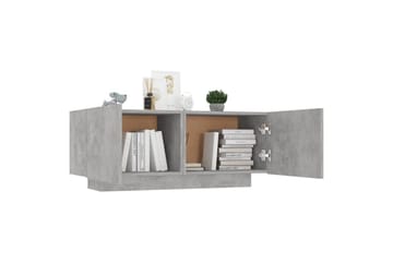 tv-skab 100x35x40 cm spånplade betongrå - Grå - Møbler - TV borde & mediemøbler - TV-skab