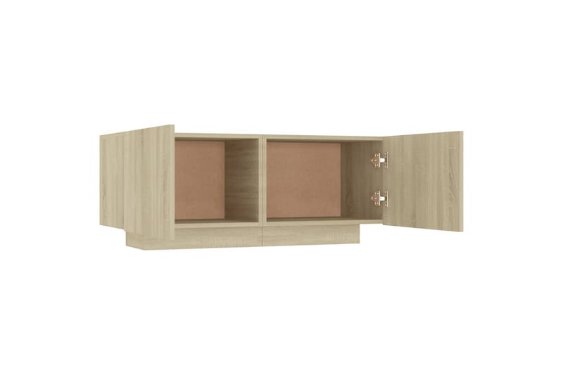 tv-skab 100x35x40 cm spånplade sonoma-eg - Brun - TV-skab