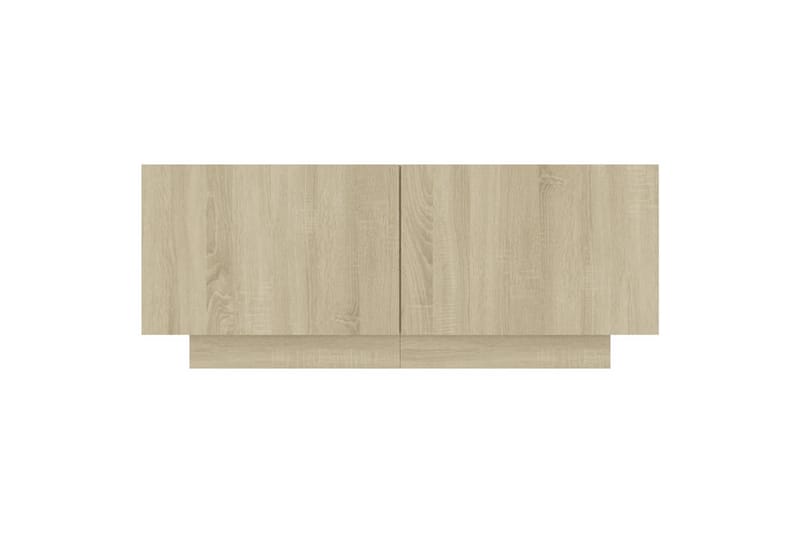 tv-skab 100x35x40 cm spånplade sonoma-eg - Brun - TV-skab