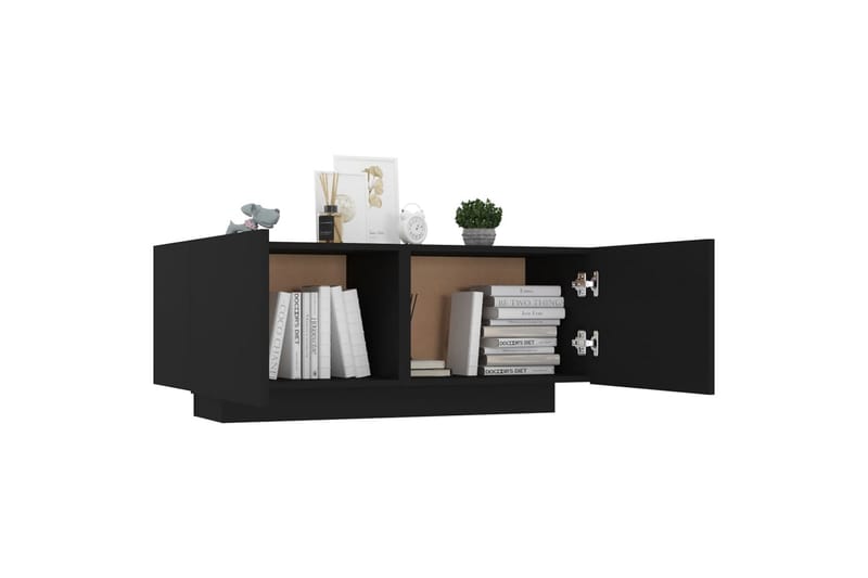 tv-skab 100x35x40 cm spånplade sort - Sort - Møbler - TV borde & mediemøbler - TV-skab