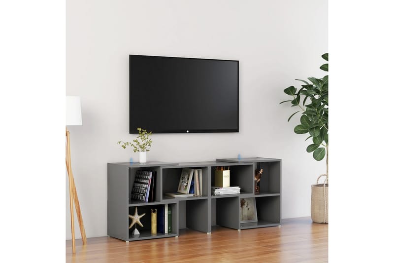 tv-skab 104x30x52 cm spånplade grå - Grå - Møbler - TV borde & mediemøbler - TV-skab
