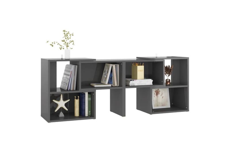 tv-skab 104x30x52 cm spånplade grå højglans - Grå - Møbler - TV borde & mediemøbler - TV-skab