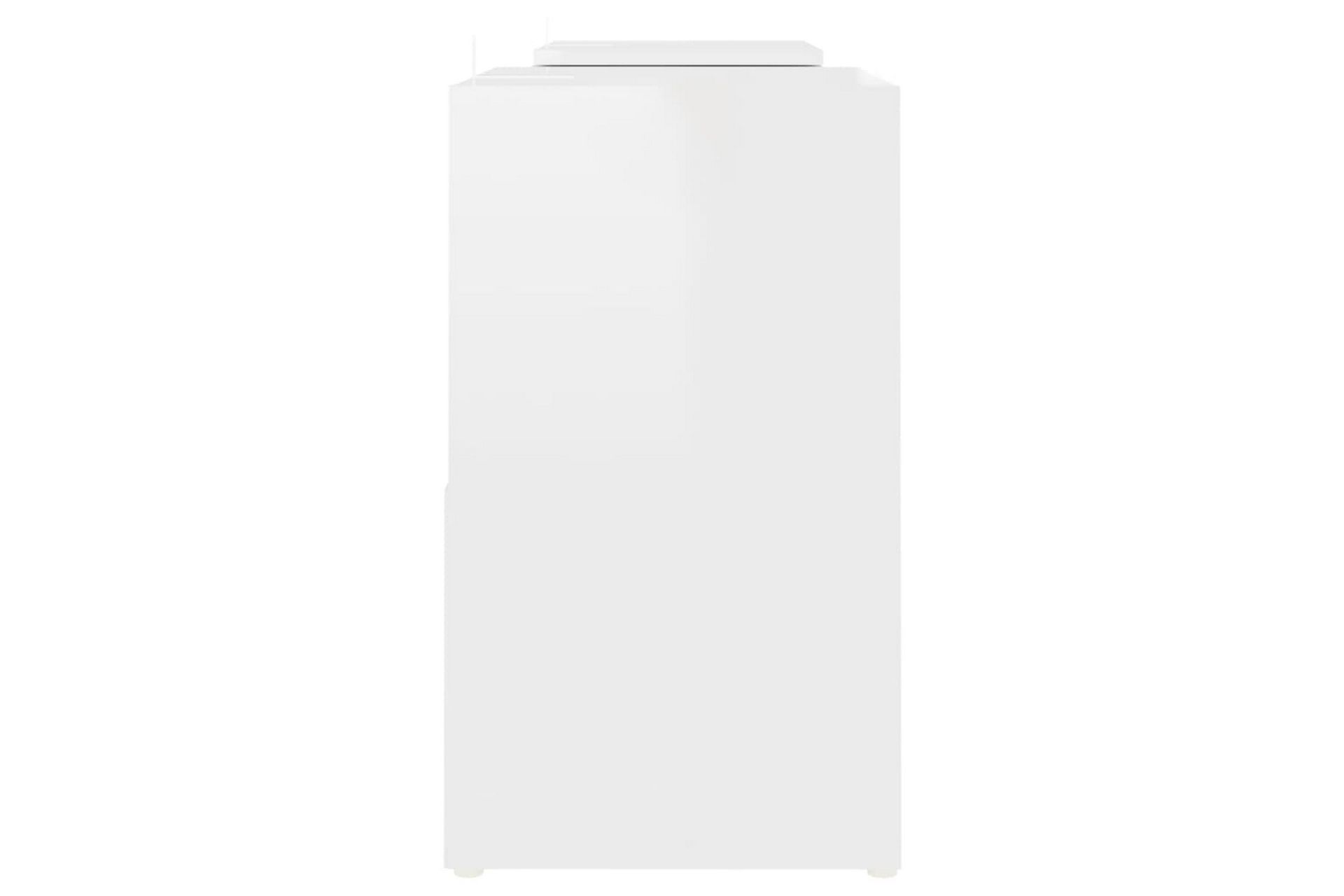 tv-skab 104x30x52 cm spånplade hvid højglans - Hvid - Møbler - TV borde & mediemøbler - TV-skab