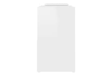 tv-skab 104x30x52 cm spånplade hvid højglans - Hvid - Møbler - TV borde & mediemøbler - TV-skab
