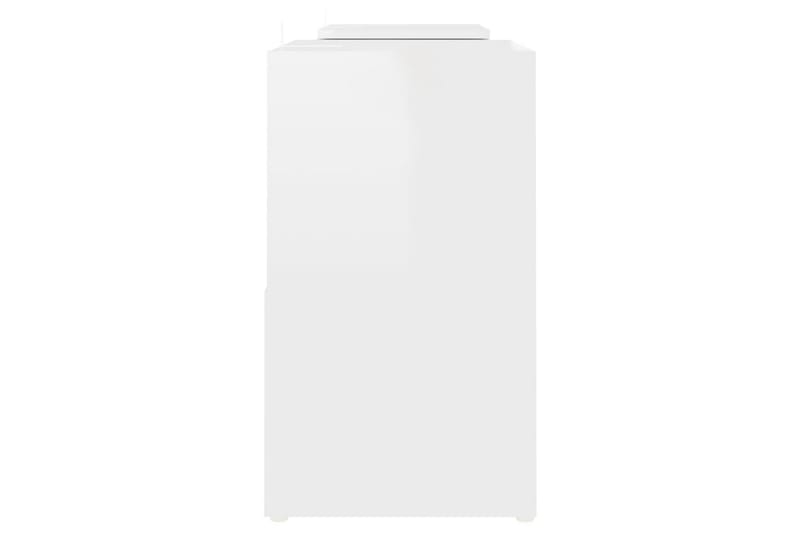 tv-skab 104x30x52 cm spånplade hvid højglans - Hvid - Møbler - TV borde & mediemøbler - TV-skab