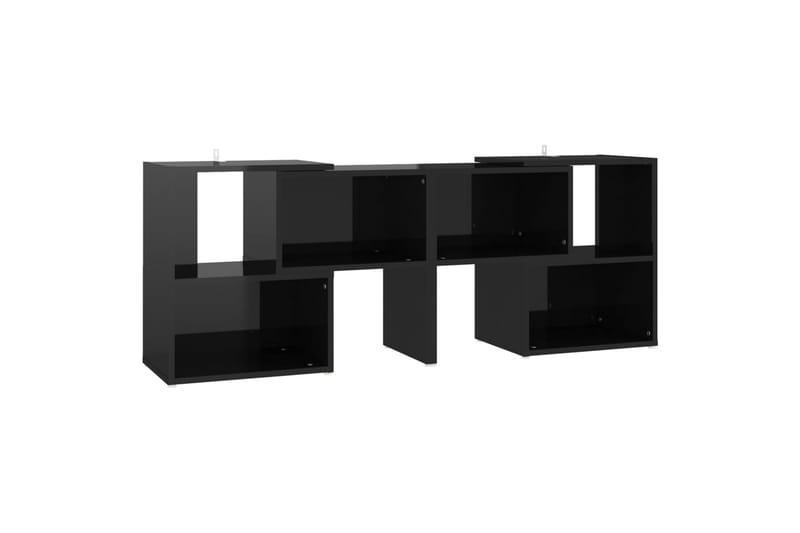 tv-skab 104x30x52 cm spånplade sort højglans - Sort - Møbler - TV borde & mediemøbler - TV-skab