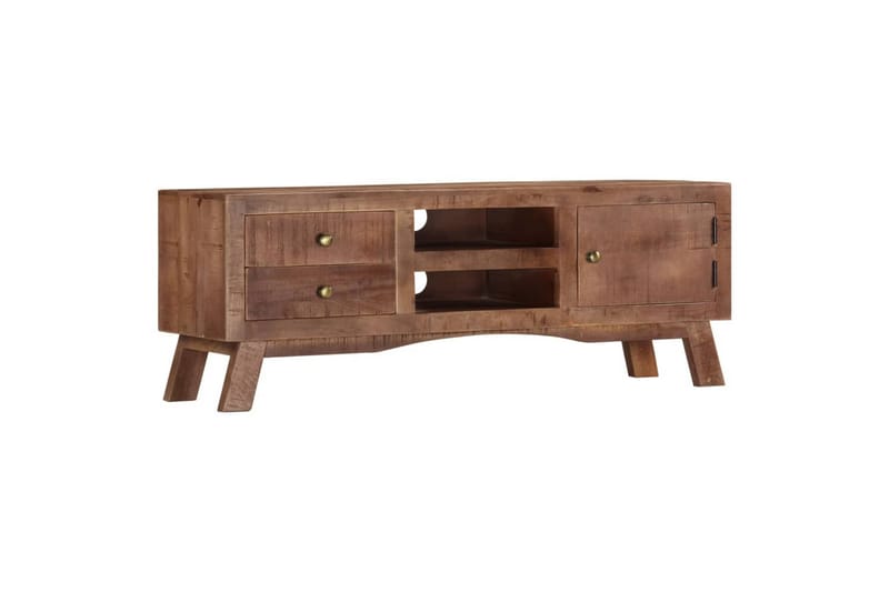 tv-skab 110x30x40 cm ru mangotræ - Grå - Møbler - TV borde & mediemøbler - TV-skab