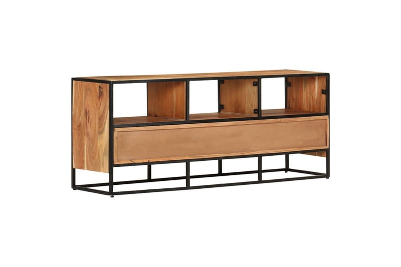 tv-skab 110x30x45 cm massivt akacietræ - Brun - Møbler - TV borde & mediemøbler - TV-skab
