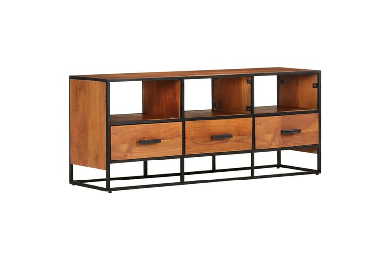 tv-skab 110x30x45 cm massivt akacietræ - Møbler - TV borde & mediemøbler - TV-skab