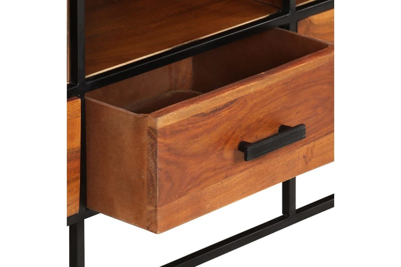 tv-skab 110x30x45 cm massivt akacietræ - Møbler - TV borde & mediemøbler - TV-skab