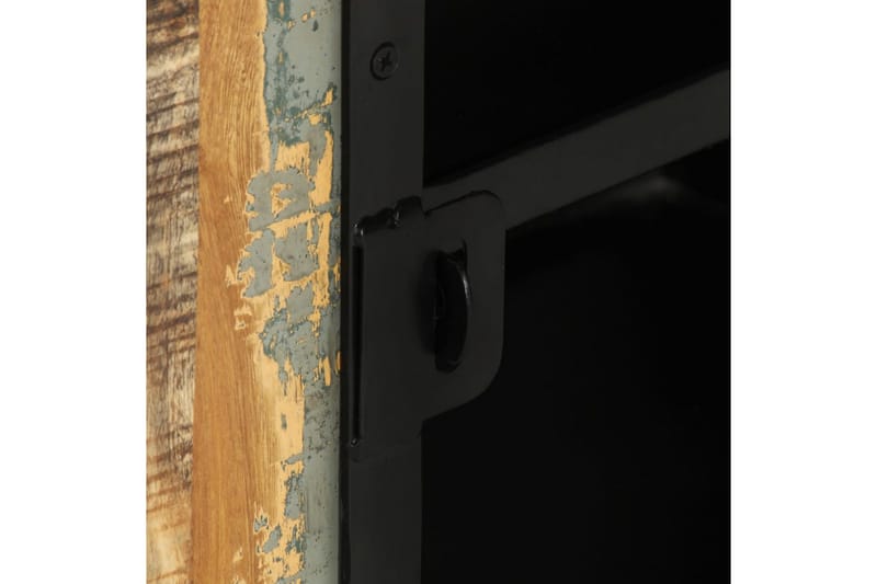 tv-skab 110x30x45 cm massivt genbrugstræ - Sort - Møbler - TV borde & mediemøbler - TV-skab