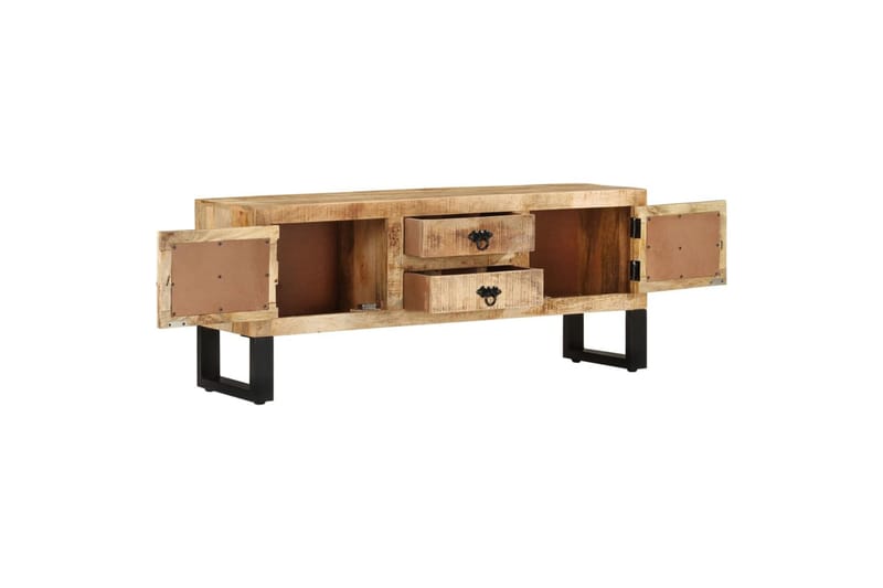 tv-skab 110x30x45 cm ru mangotræ - Brun - Møbler - TV borde & mediemøbler - TV-skab