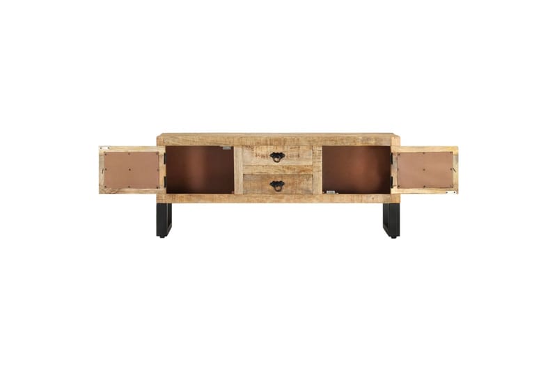 tv-skab 110x30x45 cm ru mangotræ - Brun - Møbler - TV borde & mediemøbler - TV-skab