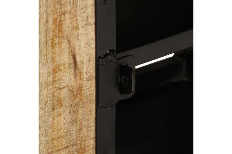 tv-skab 110x30x45 cm ru mangotræ - Sort - Møbler - TV borde & mediemøbler - TV-skab