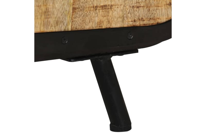 tv-skab 110x30x45 cm ru mangotræ - Sort - Møbler - TV borde & mediemøbler - TV-skab