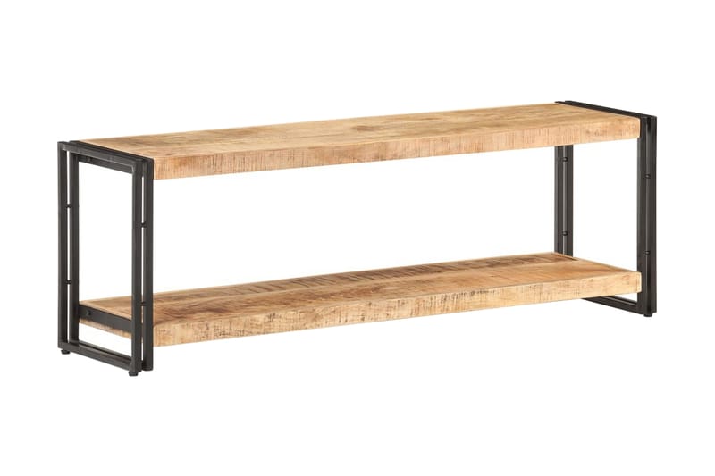 Tv-skab 120x30x40 cm ru mangotræ - Møbler - TV borde & mediemøbler - TV-skab