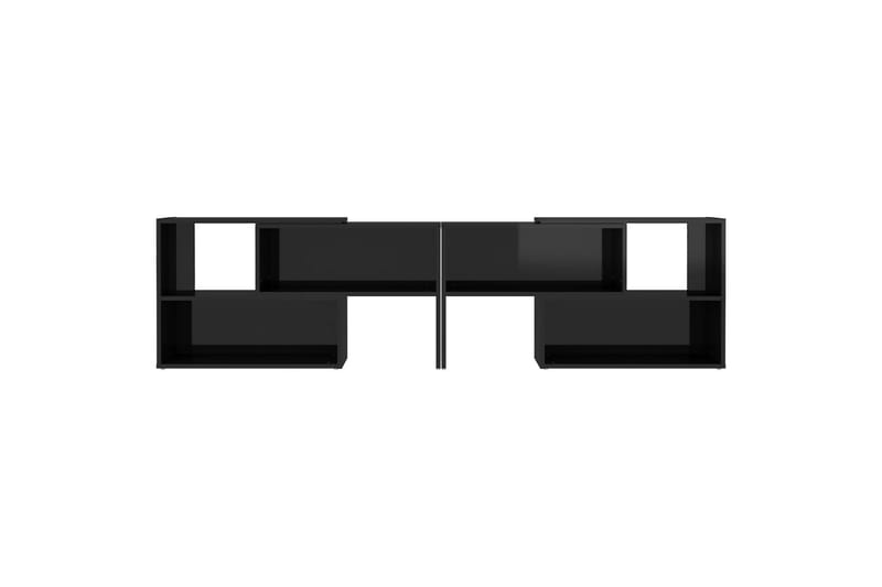 tv-skab 149x30x52 cm spånplade sort højglans - Sort - Møbler - TV borde & mediemøbler - TV-skab