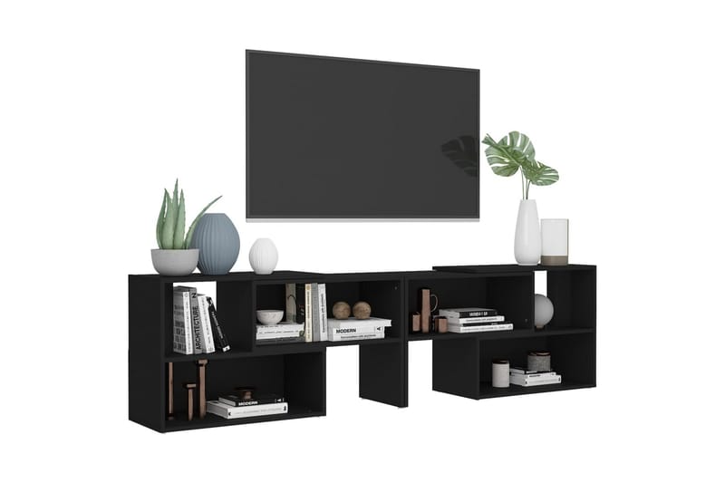 tv-skab 149x30x52 cm spånplade sort - Sort - Møbler - TV borde & mediemøbler - TV-skab