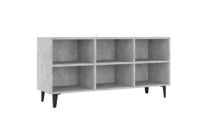tv-skab m. metalben 103,5x30x50 cm betongrå - Grå - Møbler - TV borde & mediemøbler - TV-skab