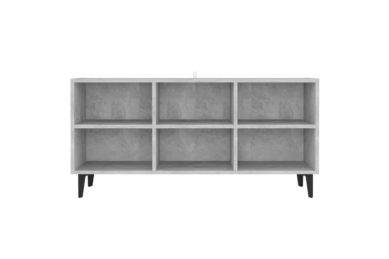 tv-skab m. metalben 103,5x30x50 cm betongrå - Grå - Møbler - TV borde & mediemøbler - TV-skab