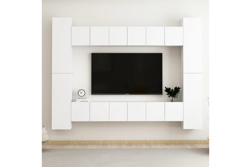tv-skabe 10 dele spånplade hvid - Hvid - Møbler - TV borde & mediemøbler - TV-skab