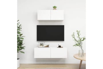 tv-skabe 2 dele spånplade hvid - Hvid - Møbler - TV borde & mediemøbler - TV-skab