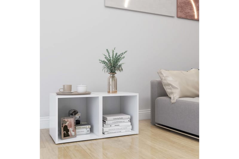 tv-skabe 2 stk. 37x35x37 cm spånplade hvid - Hvid - Møbler - TV borde & mediemøbler - TV-skab