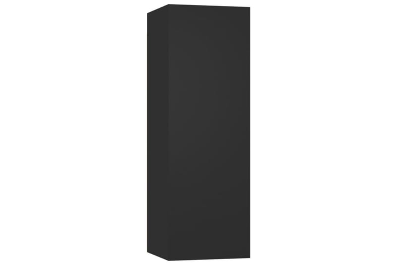 tv-skabe 4 stk. 30,5x30x90 cm spånplade sort - Sort - Møbler - TV borde & mediemøbler - TV-skab