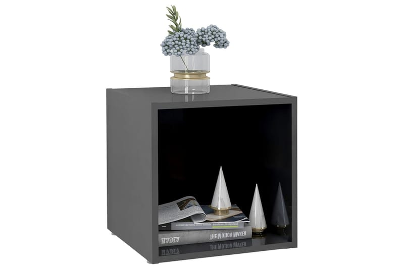 tv-skabe 4 stk. 37x35x37 cm spånplade grå højglans - Grå - Møbler - TV borde & mediemøbler - TV-skab