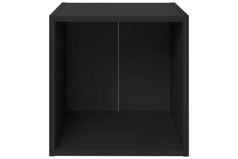 tv-skabe 4 stk. 37x35x37 cm spånplade sort - Sort - Møbler - TV borde & mediemøbler - TV-skab