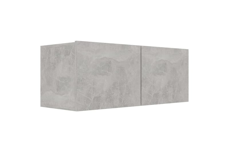tv-skabe 4 stk. 80x30x30 cm spånplade betongrå - Grå - Møbler - TV borde & mediemøbler - TV-skab