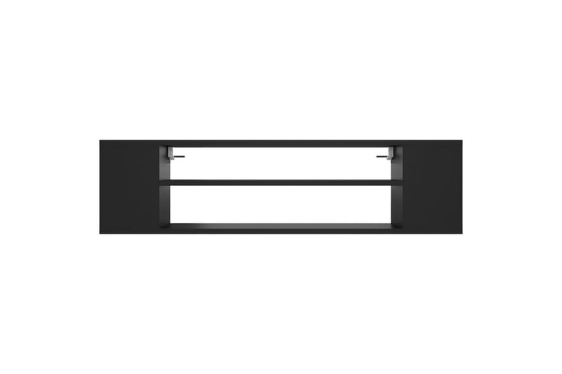 væghængt tv-skab 100x30x26,5 cm spånplade sort - Sort - Møbler - TV borde & mediemøbler - TV-skab