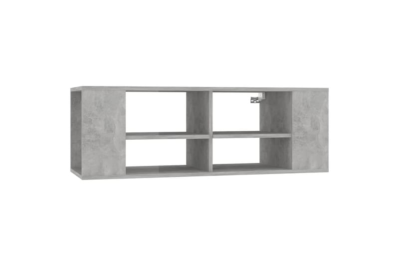 væghængt tv-skab 102x35x35 cm spånplade betongrå - Grå - Møbler - TV borde & mediemøbler - TV-skab