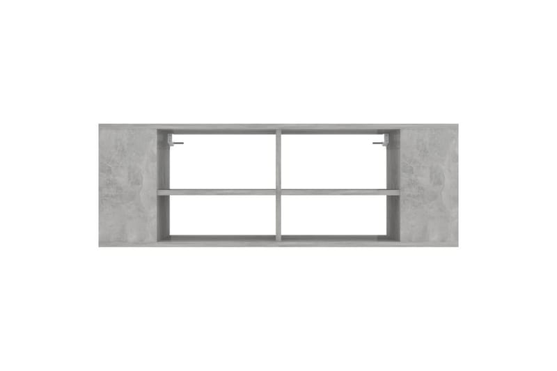 væghængt tv-skab 102x35x35 cm spånplade betongrå - Grå - Møbler - TV borde & mediemøbler - TV-skab