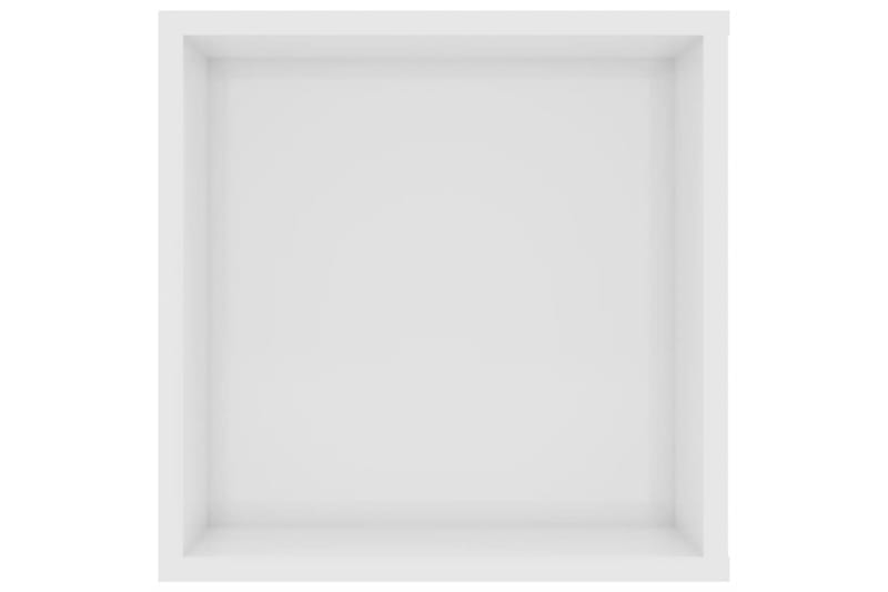 væghængt tv-skab 102x35x35 cm spånplade hvid højglans - Hvid - Møbler - TV borde & mediemøbler - TV-skab