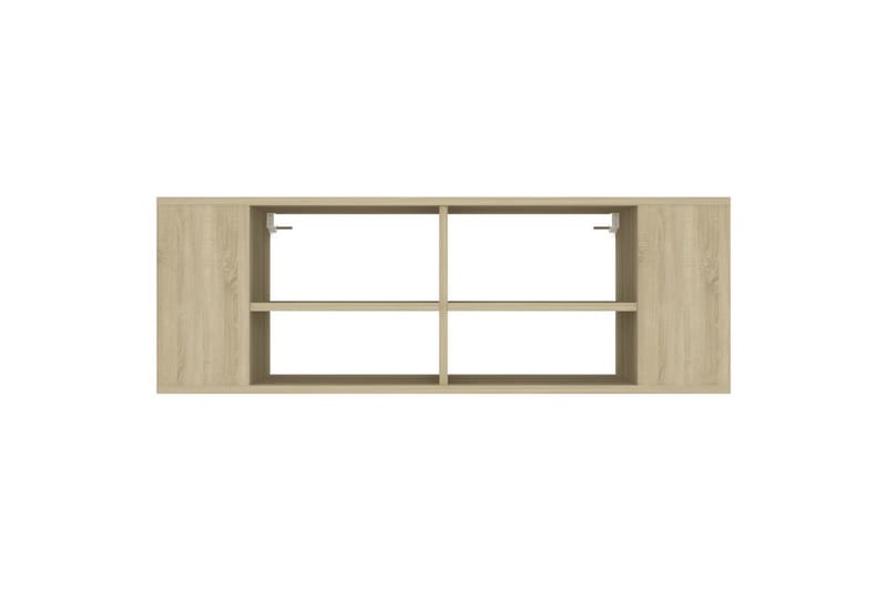 væghængt tv-skab 102x35x35 cm spånplade sonoma-eg - Brun - Møbler - TV borde & mediemøbler - TV-skab