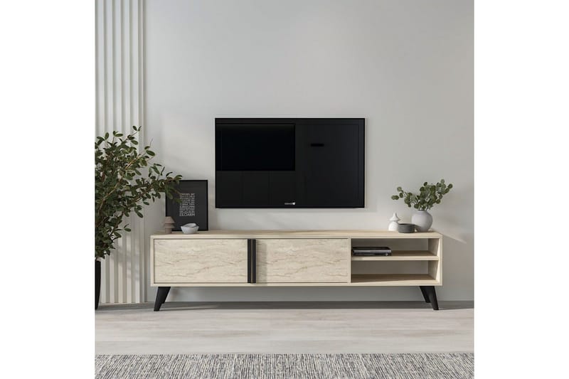 TV-skab Ythmere Travertin - Travertin - Møbler - TV borde & mediemøbler - TV-borde