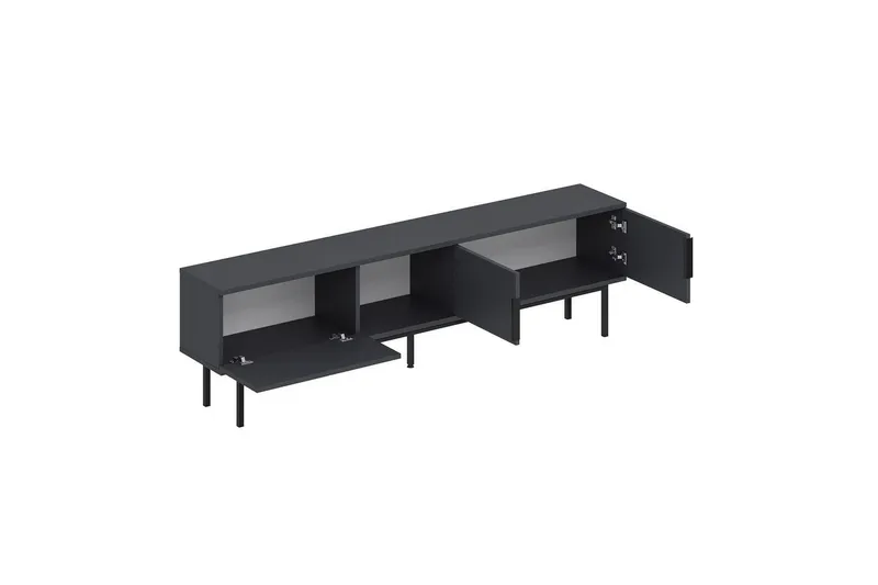 TV-skab Zeiran Antracit - Antracit - Møbler - TV borde & mediemøbler - TV-borde