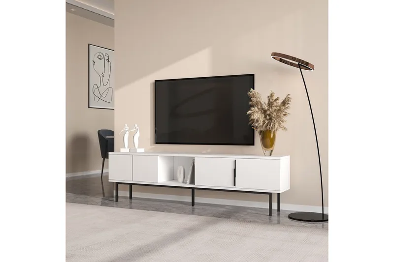 TV-skab Zeiran Hvid - Hvid - Møbler - TV borde & mediemøbler - TV-borde