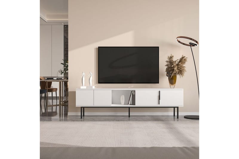 TV-skab Zeiran Hvid - Hvid - Møbler - TV borde & mediemøbler - TV-borde