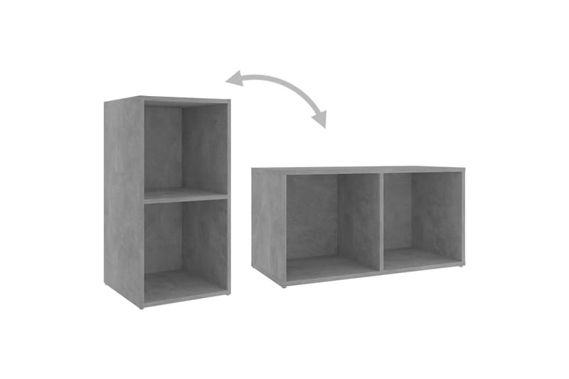 tv-skabe 2 stk. 72x35x36,5 cm spånplade betongrå - Grå - Møbler - TV borde & mediemøbler - TV-skab