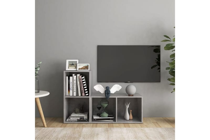 tv-skabe 2 stk. 72x35x36,5 cm spånplade betongrå - Grå - Møbler - TV borde & mediemøbler - TV-skab