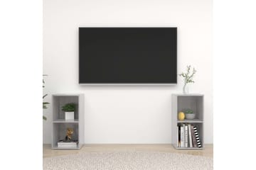 tv-skabe 2 stk. 72x35x36,5 cm spånplade betongrå - Grå - Møbler - TV borde & mediemøbler - TV-skab