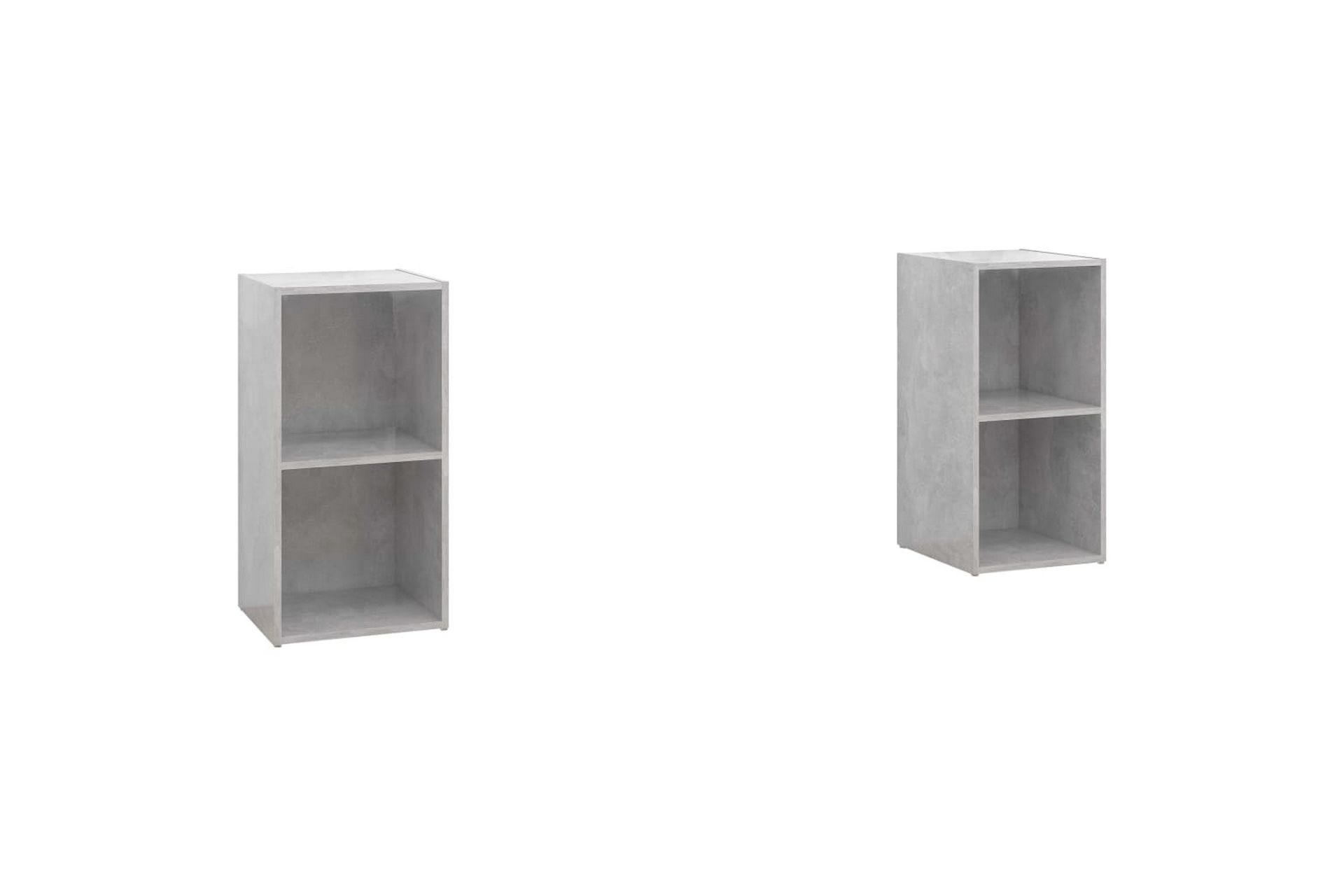 tv-skabe 2 stk. 72x35x36,5 cm spånplade betongrå - Grå - Møbler - TV borde & mediemøbler - TV-skab