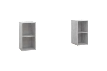 tv-skabe 2 stk. 72x35x36,5 cm spånplade betongrå - Grå - Møbler - TV borde & mediemøbler - TV-skab