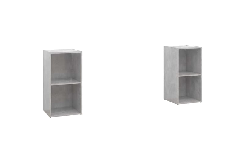 tv-skabe 2 stk. 72x35x36,5 cm spånplade betongrå - Grå - Møbler - TV borde & mediemøbler - TV-skab
