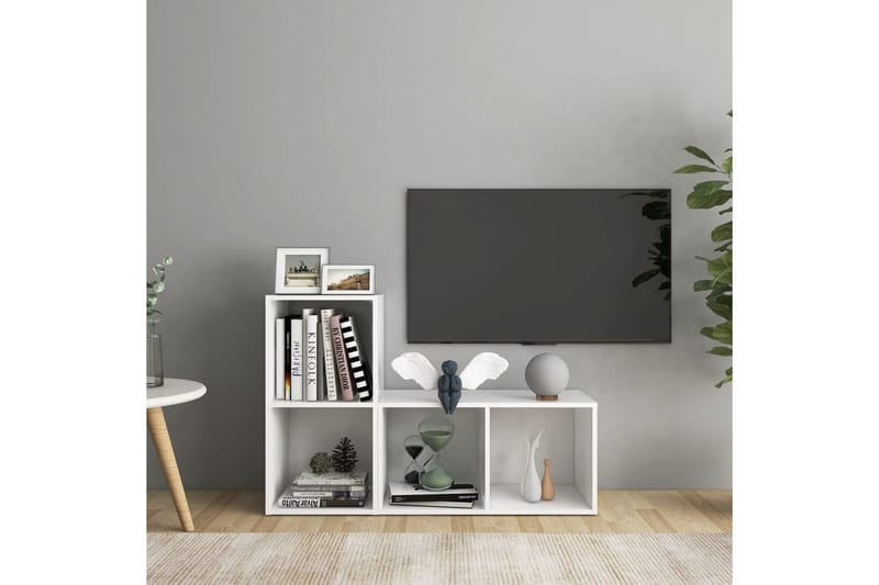 tv-skabe 2 stk. 72x35x36,5 cm spånplade hvid - Hvid - Møbler - TV borde & mediemøbler - TV-skab