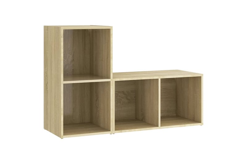 tv-skabe 2 stk. 72x35x36,5 cm spånplade sonoma-eg - Brun - Møbler - TV borde & mediemøbler - TV-skab