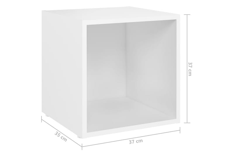 tv-skabe 3 dele spånplade hvid - Hvid - Møbler - TV borde & mediemøbler - TV-skab