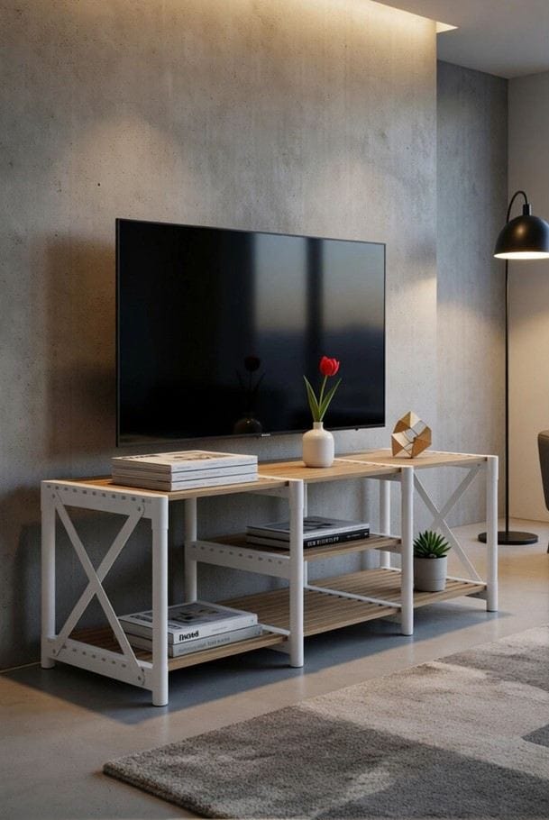 TV Stand Hanah Home Hvid - Møbler - TV borde & mediemøbler - TV-borde